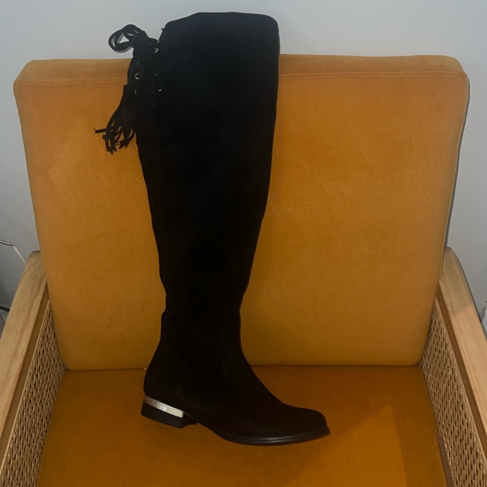 Andrea over the knee black boots